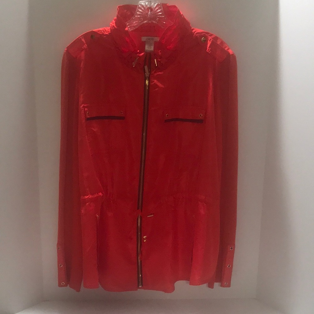 Cache orange zippered jacket XL